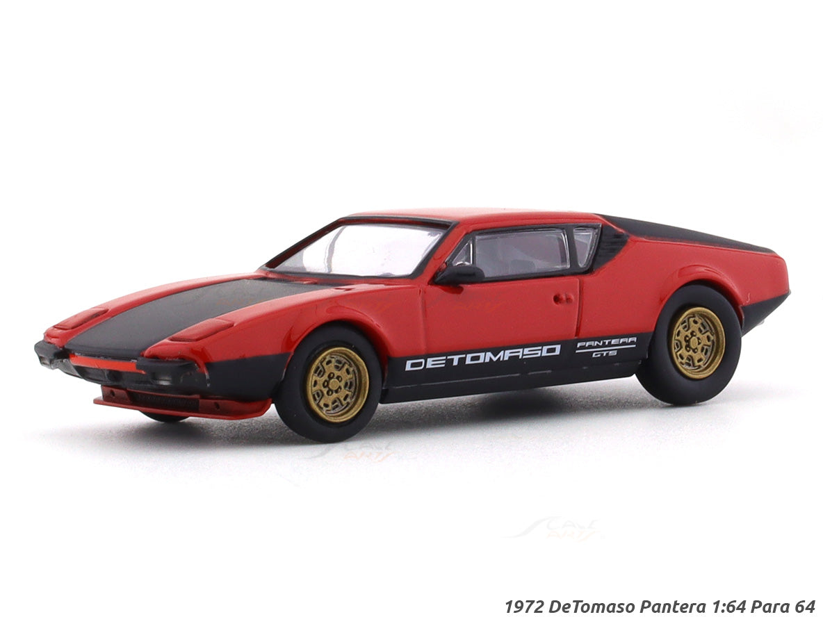 1972 DeTomaso Pantera Red Black 1:64 Para64 licensed diecast scale