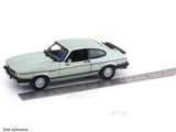 1973 Ford Capri green with Acrylic Case 1:24 Bburago Licensed Diecast Scale Model Car Collectible