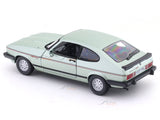 1973 Ford Capri green with Acrylic Case 1:24 Bburago Licensed Diecast Scale Model Car Collectible