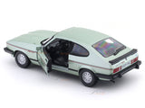 1973 Ford Capri green with Acrylic Case 1:24 Bburago Licensed Diecast Scale Model Car Collectible