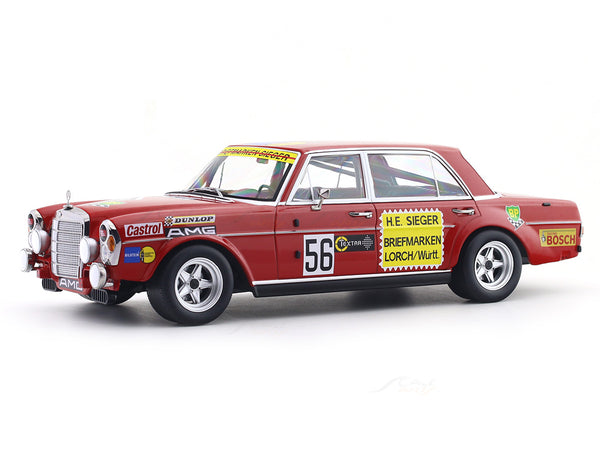 1972 Mercedes-Benz 300 SEL 6.8 AMG No. 56 Hans Heyer 200 Miles Nürnberg 1:18 Werk83 licensed diecast scale model car collectible