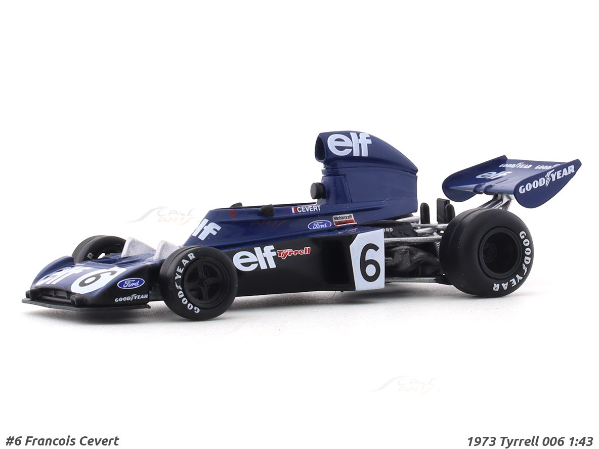 1973 Tyrrell 006 Francois Cevert No 6 1:43 Formula 1 diecast scale