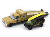 1974 Dodge Truck & 1944 Jeep MB 1:64 M2 Machines diecast hauler scale model