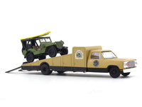 1974 Dodge Truck & 1944 Jeep MB 1:64 M2 Machines diecast hauler scale model