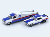 1974 Dodge Truck & 1971 Dodge Challenger 1:64 M2 Machines diecast hauler scale model