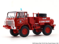 1974 Iveco Fiat 75 PC Fire Truck France 1:43 diecast scale model truck collectible