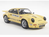 1974 Porsche 911 IROC No1 Emerson Fittipaldi Yellow 1:18 Solido Licensed Diecast Scale Model Car Collectible
