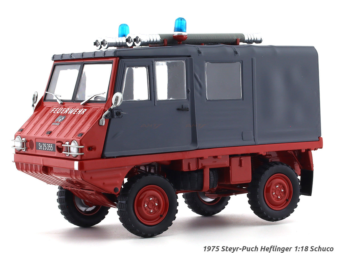 1975 Steyr-Puch Heflinger Fire department 1:18 Schuco diecast scale model  car