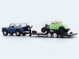 1976 Ford Bronco & 1992 Ford Roadster 1:64 M2 Machines diecast hauler scale model