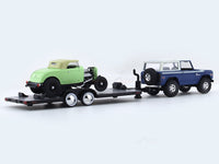 1976 Ford Bronco & 1992 Ford Roadster 1:64 M2 Machines diecast hauler scale model