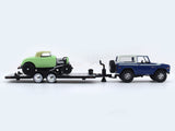 1976 Ford Bronco & 1992 Ford Roadster 1:64 M2 Machines diecast hauler scale model