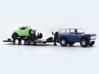 1976 Ford Bronco & 1992 Ford Roadster 1:64 M2 Machines diecast hauler scale model