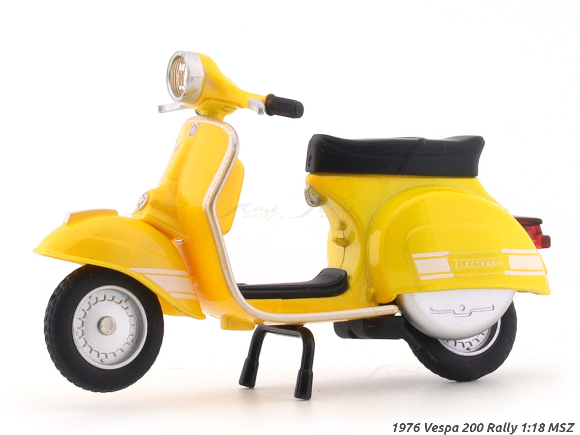 1976 Vespa 200 Rally yellow 1:18 MSZ licensed diecast scale model