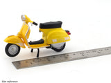 1976 Vespa 200 Rally yellow 1:18 MSZ licensed diecast scale model bike collectible