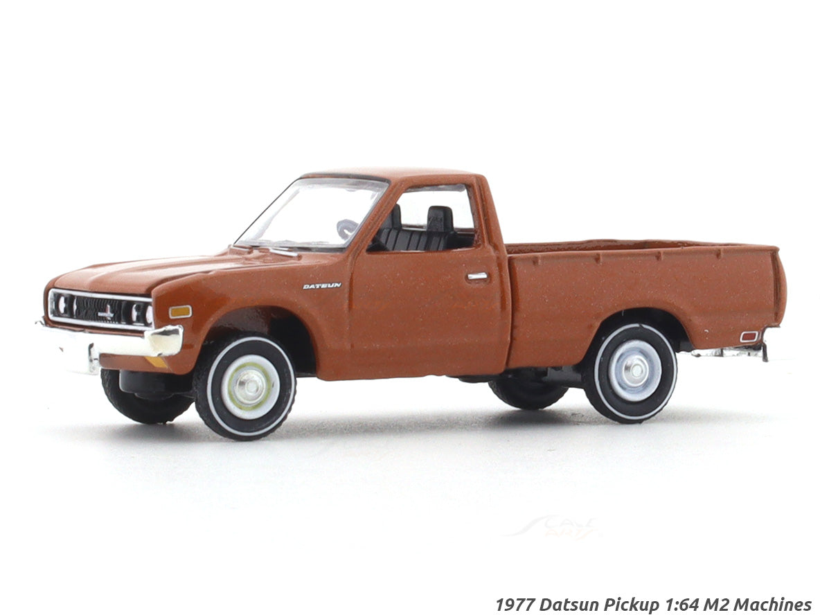 1977 Datsun Pickup brown 1:64 M2 Machines licensed diecast scale model car  32500-93