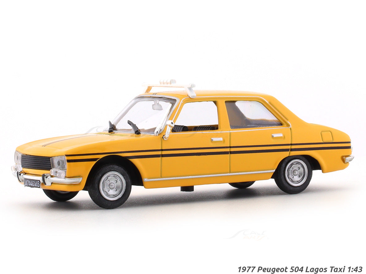 Miniature Peugeot 504 Taxi Lagos 1977 - échelle 1/43 - Modèle G87 - Occasion