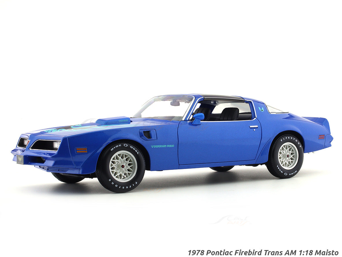 1978 Pontiac Firebird Trans AM Blue 1:18 Maisto licensed diecast