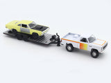 1979 Dodge 150 Power Wagon & 1969 Plymouth Road Runner 1:64 M2 Machines diecast hauler scale model