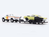 1979 Dodge 150 Power Wagon & 1969 Plymouth Road Runner 1:64 M2 Machines diecast hauler scale model