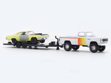 1979 Dodge 150 Power Wagon & 1969 Plymouth Road Runner 1:64 M2 Machines diecast hauler scale model