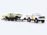 1979 Dodge 150 Power Wagon & 1969 Plymouth Road Runner 1:64 M2 Machines diecast hauler scale model