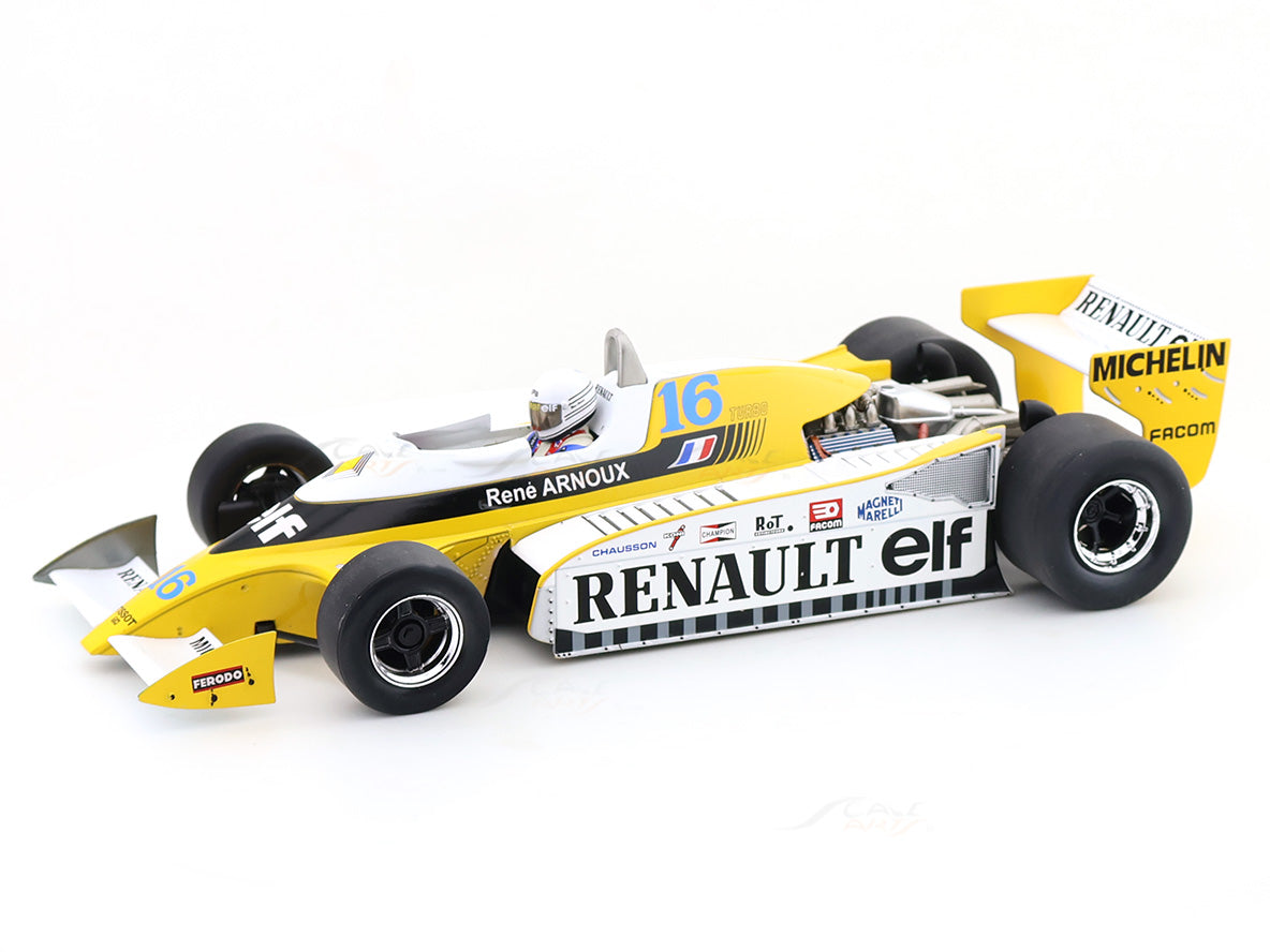1979 Renault RS10 #16 2nd Great Britain GP Rene Arnoux 1:18 MCG