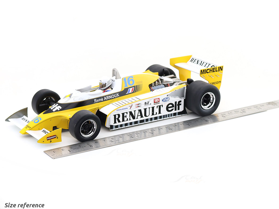 1979 Renault RS10 #16 2nd Great Britain GP Rene Arnoux 1:18 MCG