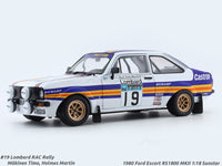 1980 Ford Escort RS1800 MKII #19 1:18 Sunstar diecast Scale Model collectible