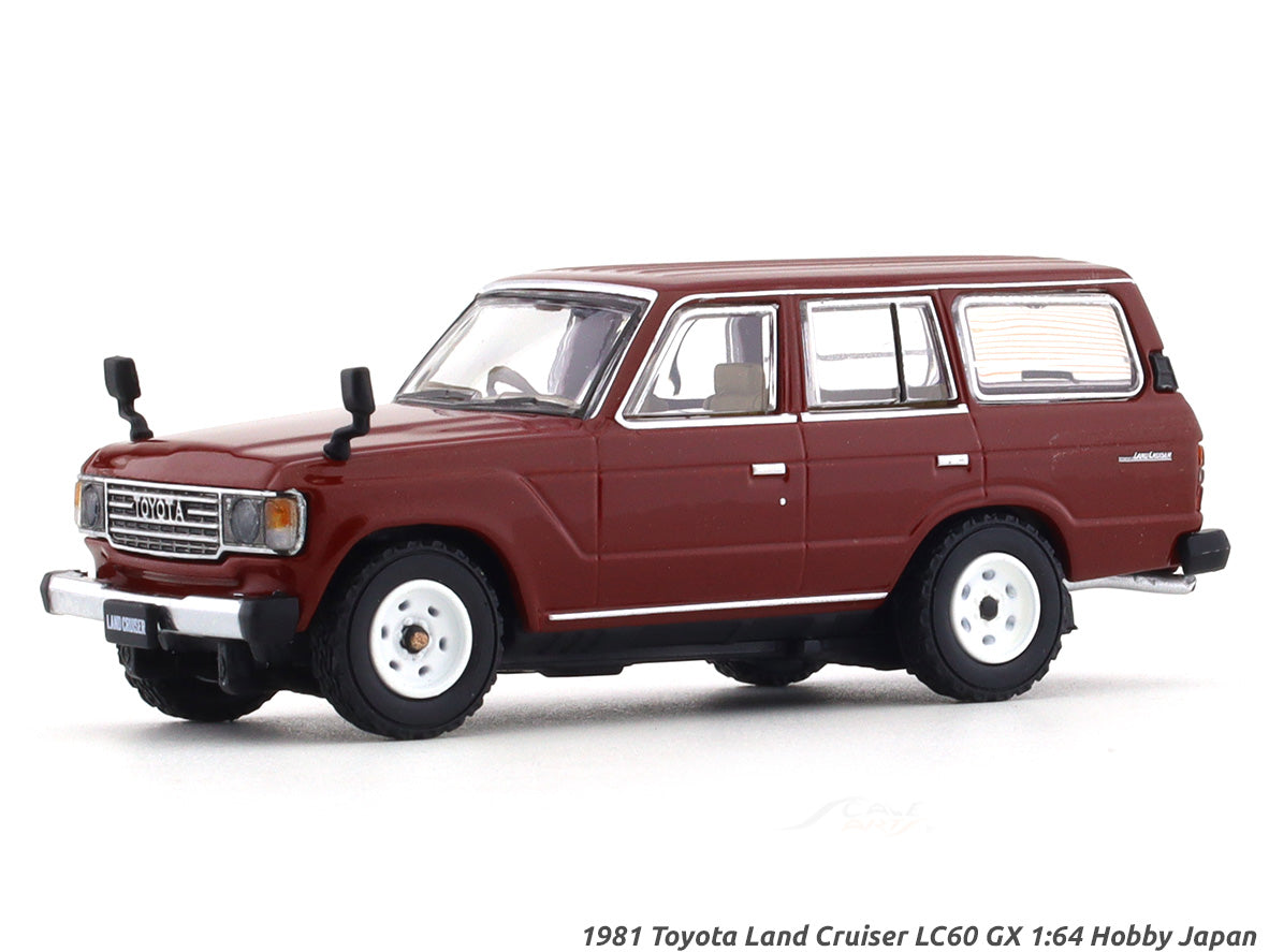 1981 Toyota Land Cruiser LC60 GX maroon 1:64 Hobby Japan diecast