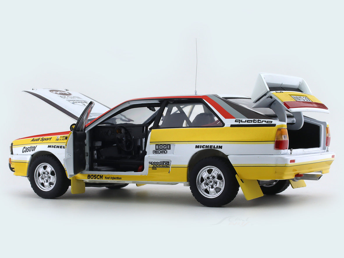 1:18 SUNSTAR Audi Quattro A2 #5 Rally Circuit Des Ardennes 1986 Bosch