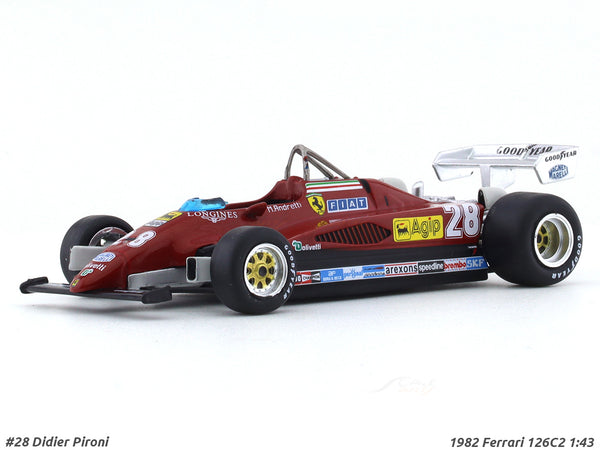 1982 Ferrari 126C2 #28 Didier Pironi 1:43 diecast scale model car collectible