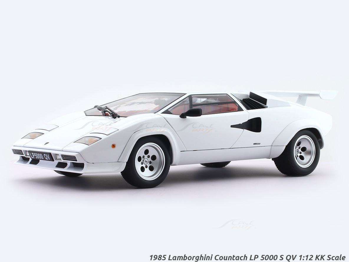 1985 Lamborghini Countach LP 5000 S QV white 1:12 KK Scale diecast