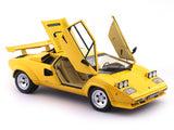 1985 Lamborghini Countach LP 5000 S QV yellow 1:12 KK Scale diecast scale model car collectible