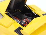 1985 Lamborghini Countach LP 5000 S QV yellow 1:12 KK Scale diecast scale model car collectible