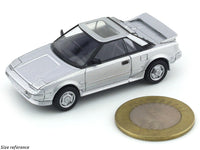 1985 Toyota MR2 MK1 Super Silver 1:64 Para64 diecast scale model car