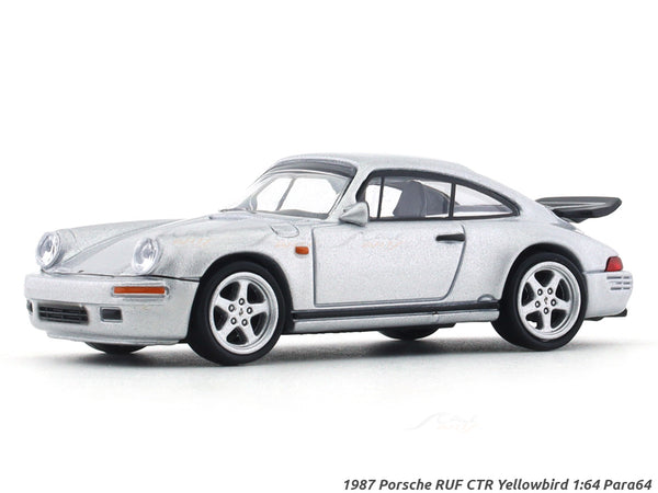 1987 Porsche RUF CTR Yellowbird Silver 1:64 Para64 diecast scale model car