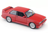 1988 BMW 3 Series M3 E30 red 1:24 Bburago licensed diecast Scale Model car