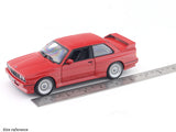 1988 BMW 3 Series M3 E30 red 1:24 Bburago licensed diecast Scale Model car