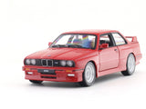 1988 BMW 3 Series M3 E30 red 1:24 Bburago licensed diecast Scale Model car