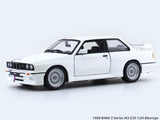 1988 BMW 3 Series M3 E30 White 1:24 Bburago licensed diecast Scale Model car
