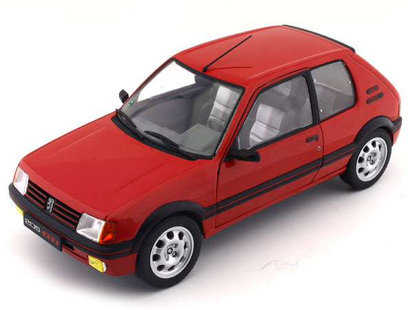 Paint Rashes : Solido 1:18 1988 Peugeot 205 1.9 GTi red diecast Scale ...