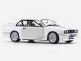 1988 BMW 3 Series M3 E30 White 1:24 Bburago with Acrylic Case Licensed Diecast Scale Model Car Collectible