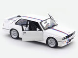 1988 BMW 3 Series M3 E30 White 1:24 Bburago with Acrylic Case Licensed Diecast Scale Model Car Collectible