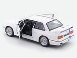 1988 BMW 3 Series M3 E30 White 1:24 Bburago with Acrylic Case Licensed Diecast Scale Model Car Collectible