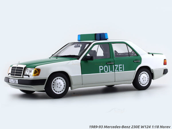 1989-93 Mercedes-Benz 230E W124 Polizei 1:18 Norev diecast scale model car collectible