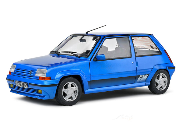 1989 Renault 5 GT Turbo Mk2 Blue 1:18 Solido Licensed Diecast Scale Model Car Collectible
