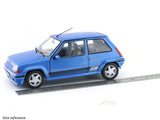 1989 Renault 5 GT Turbo Mk2 Blue 1:18 Solido Licensed Diecast Scale Model Car Collectible