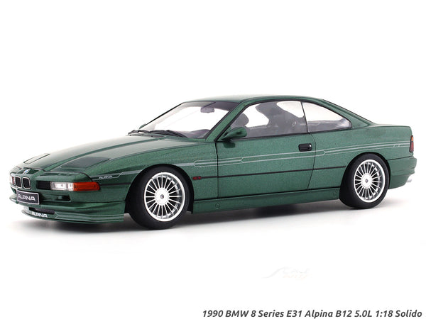 1990 BMW 8 Series E31 Alpina B12 5.0L Green 1:18 Solido diecast scale model car collectible