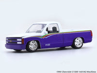 1990 Chevrolet C1500 blue 1:64 M2 Machines diecast scale car collectible