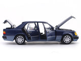 1990 Mercedes-Benz E-Class 500E W124 Blue 1:18 Norev Licensed Diecast Scale Model Car Collectible